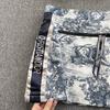 RUGOD Fashionable Temperament Suit Women's Tie-dye Printed Short Shirt High Waist A-line Skirt Western Style Two-piece Suit
