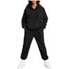 Damen Freizeit Hoodie Set Farbe Lockerer Sitz Kapuzenpullover