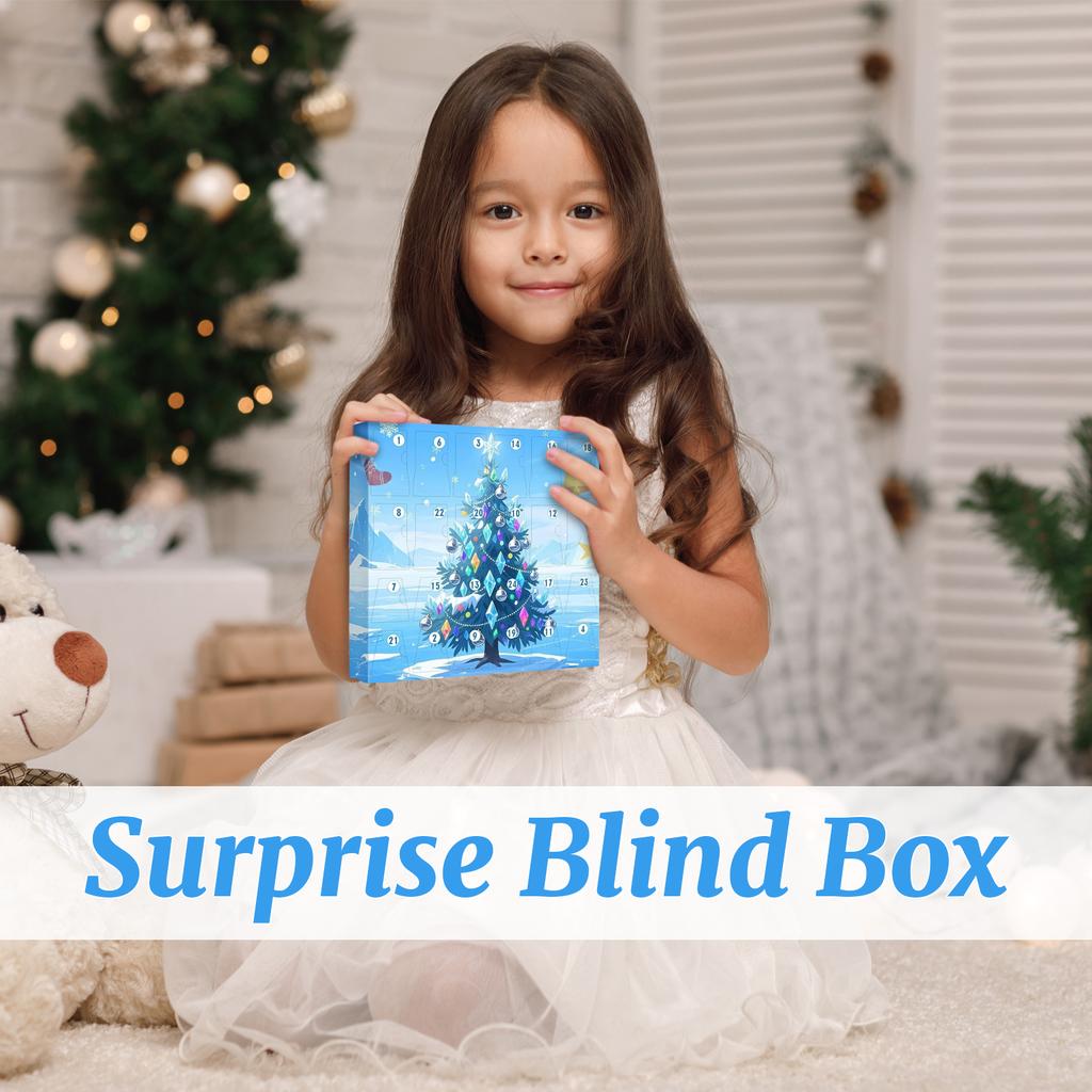 3D Stereo Blindbox Airplane Box24pc Princess ToysPrincess Advent Calendar Princess Transformer Toy 24 Days Christmas Countdown Gift Set BlindBox