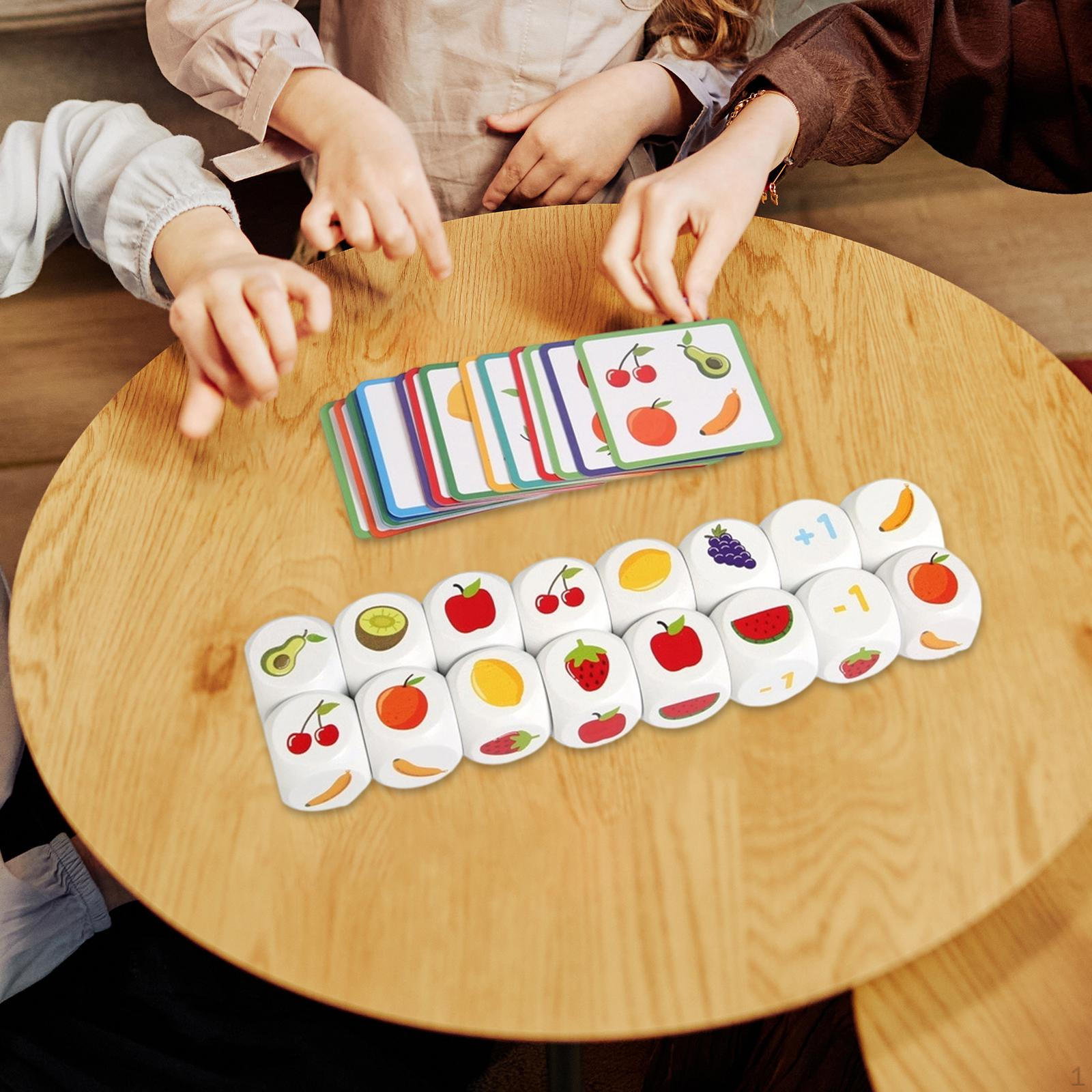 

Kids Dice Game Activity, Interactive Skill Development for Boys Girls, Learning Portable Family Fun,