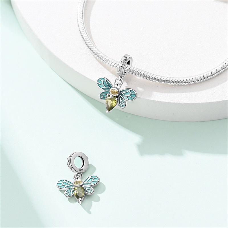 Copper Pink Butterfly Red Dragonfly Charm Beads Suitable For Diy Birthday Party Gift Jewelry Bracelet Accessories