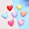 Two-Color Heart Earrings & Keychain Pendant DIY Jewelry Accessories