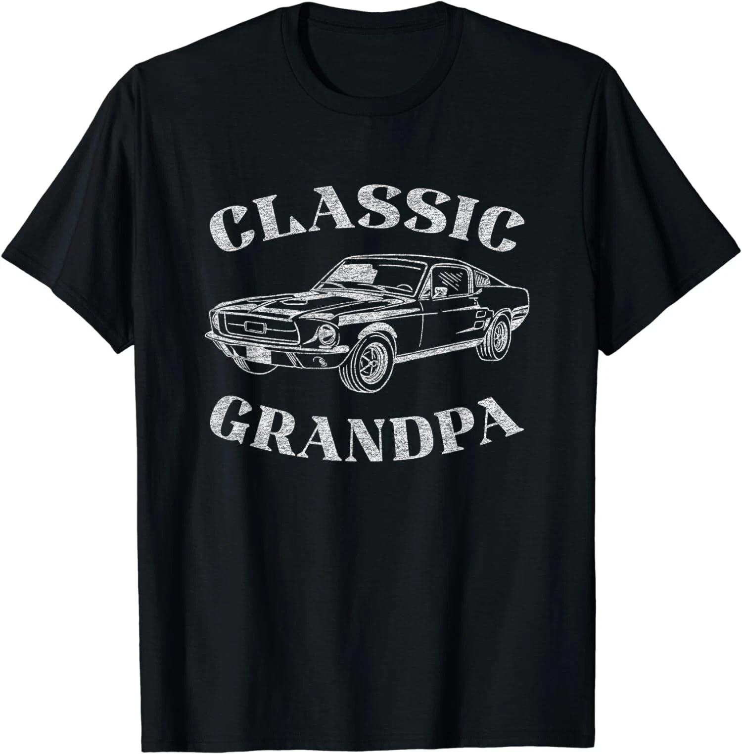 Funny Grandpa Classic Car Graphic Car Enthusiast T-Shirt Made In USA XXXL