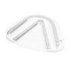 Under Cabinet Jar Opener Double U Shaped Grooves Effortless Under Counter Jar Cap Opener for Can Bottle Caps White