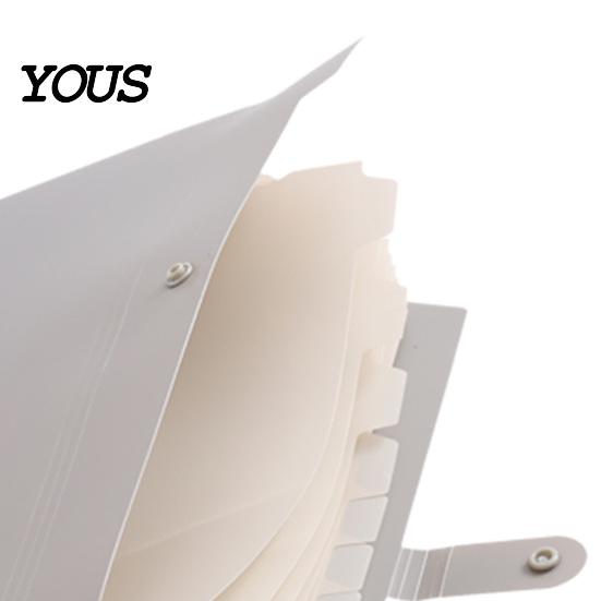Heavy Duty Document Case Expanding File Folder, Waterproof PP A4 Letter Size Lightweight Office Folder Organizer, Portable Receipt Organizer