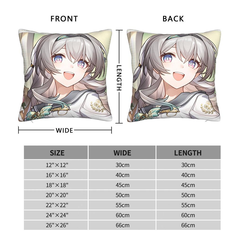 Honkai Star Rail Pillow Cover  Custom Cushion Cover Fashion Pillow Case For Living Room Sofa