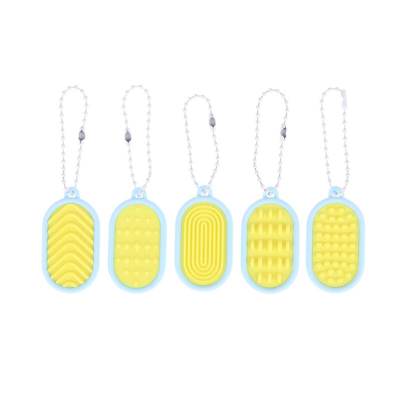 

5Pcs/set Artifact Massage Artifact Finger Massage Convenient Keychain 3D Printed Finger Massage Decompression