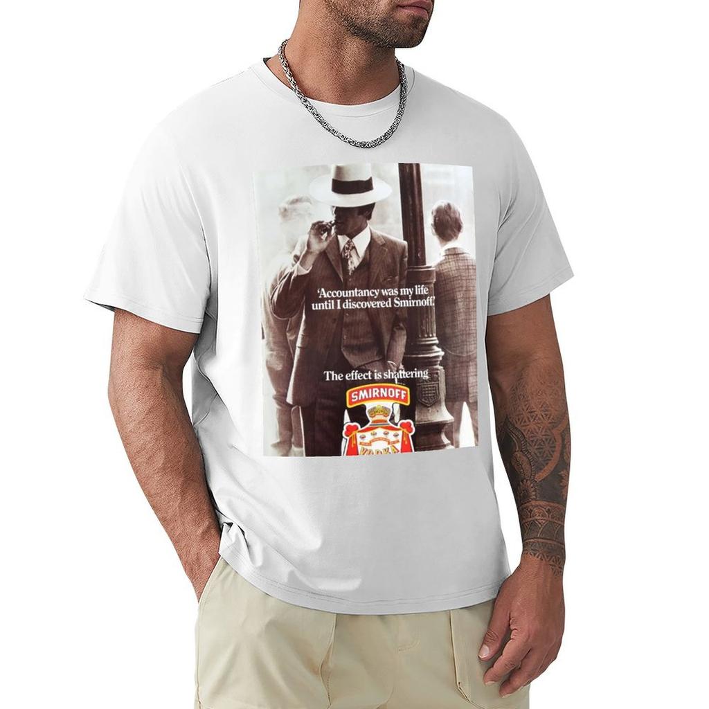 Smirnoff The Effect Is Shattering Tshirt Simple Casual Short Sleeve Cotton Tshirt