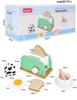 Toddler Pretend Play Wooden Kitchen Set: Toaster, Mixer, Coffee Maker, Juicer Toy.