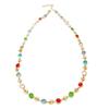 Elegant Colored Crystal Metal Clavicle Chain Layered Celebrity Bracelet