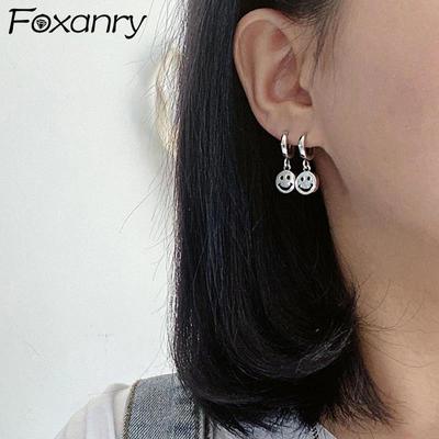 Dámské náušnice se smajlíky Trendy Elegantní dárky k narozeninám Zabraňují alergiím