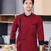 Long Sleeve Chef Uniform Western Style Kitchen Work Clothes Cooking Tops Chef Jacket  Food Service