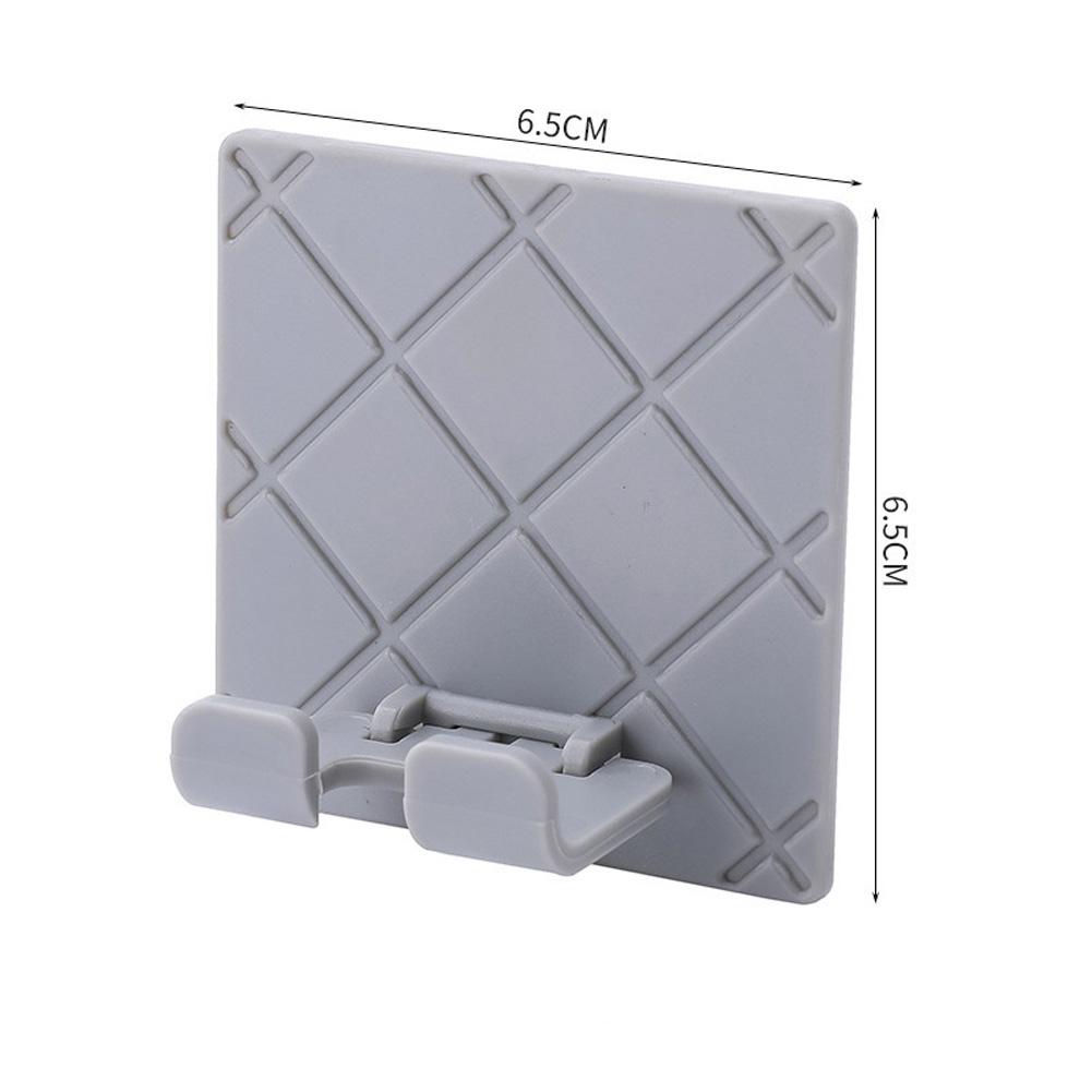 

Foldable Socket Hook Adhesive Power Plug Socket Holder Wall Door Hanger for Room Kitchen gray #1