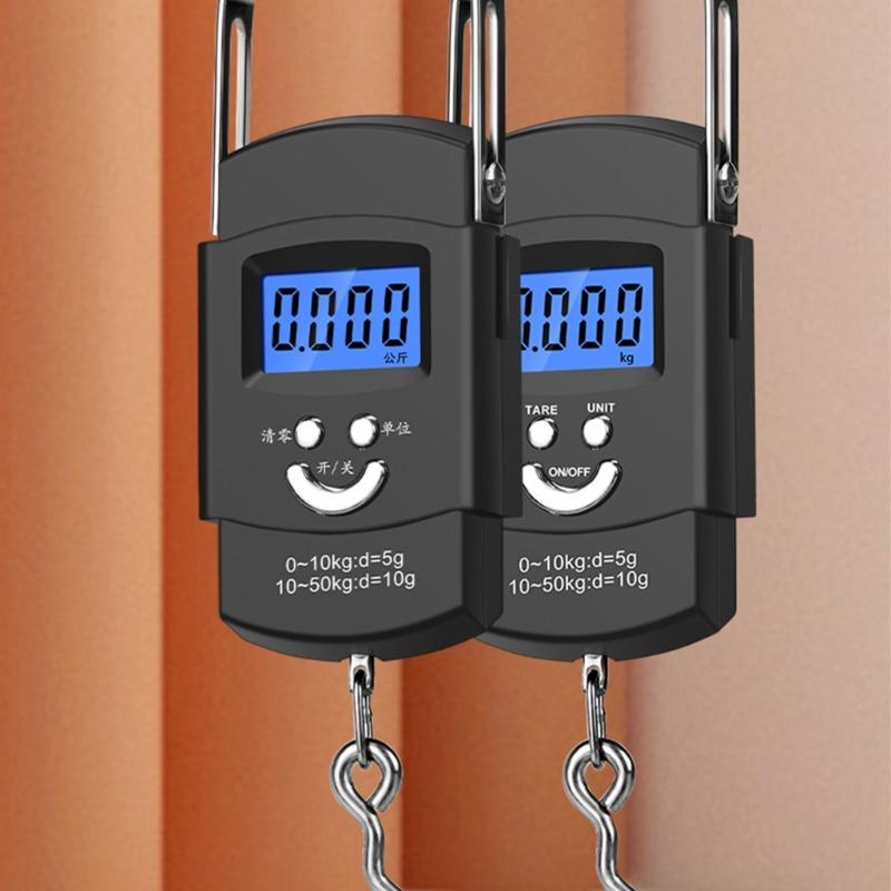 50kg Digital Hook Scale Precisions Weighing Tool Digital Scale Portables Hanging Scale Fishing Equipment