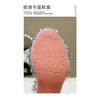 Girls' High Heels Princess Shoes Little Girl Dress Crystal Shoes Soft Sole Silver Children's Fashion Show Performance Leather Shoes
