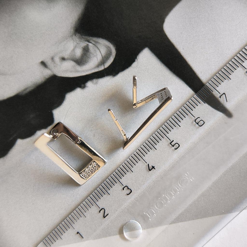 Silver Earrings with Cubic Zirkonia (2201564)