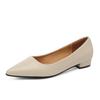 2025New Pointed Toe Shallow Mouth Square Heel Small Leather Shoes Women's Elegant High Heels Dress Shoes Zapatos Mujer