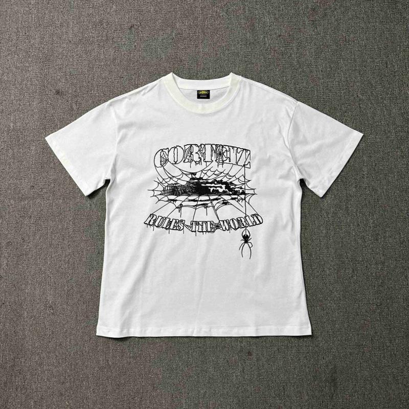 New High Street Corteiz Alcatraz Fun Letter Print Men's and Women's Casual Short Sleeve T-Shirt