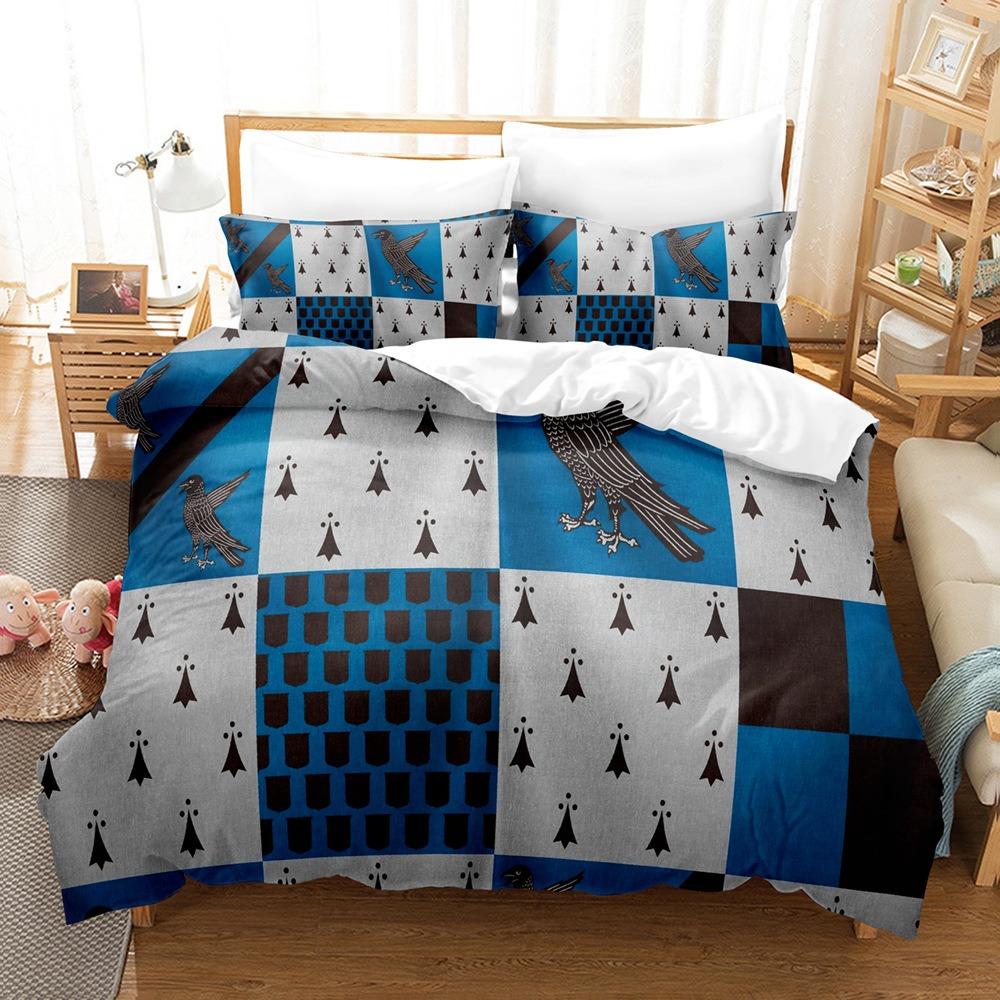 Anime-Themed Magic Academy Duvet Cover Pillowcase Bedding Set Adult Boy Girl Bedroom Decoration Children Single Double Size