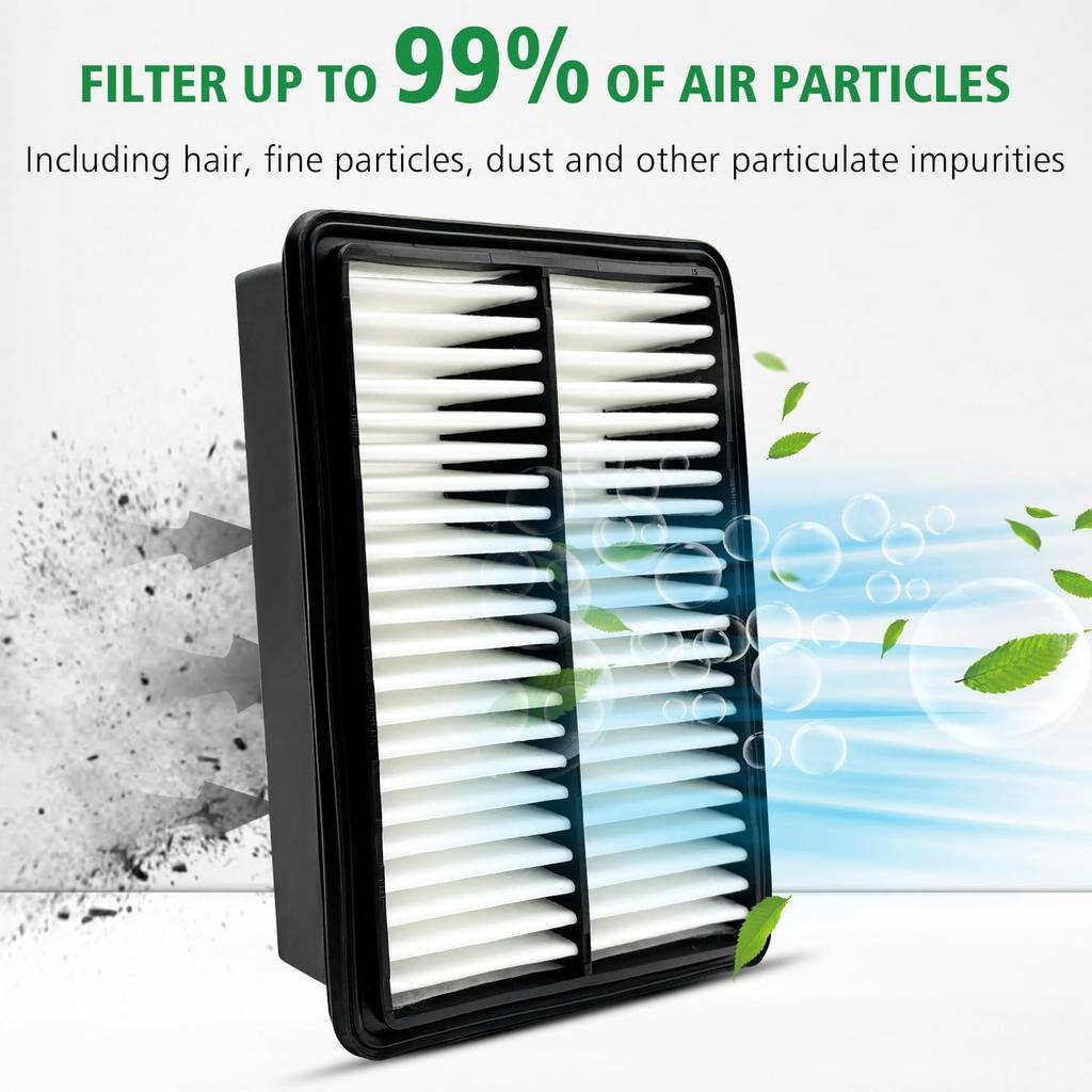 2PCS Cabin Engine Air Filter JMF61 JM3A0A Kit Fits For Mazda 3 -2025, Mazda 3 Sport -2024, CX-30 CX 30 CX30 -2025,CX-50 -2025, Replacement For