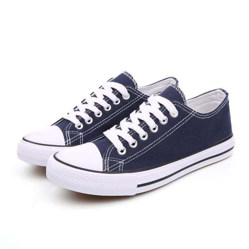 New canvas shoes female student white shoes Korean version women's shoes couple low-top flat men's shoes casual board shoes