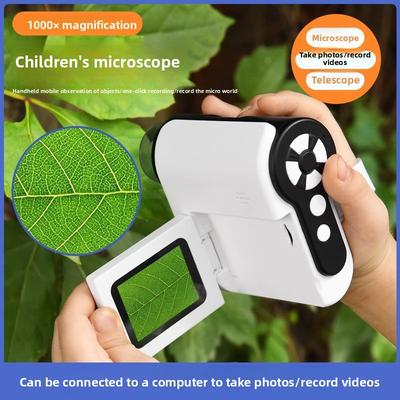 Children's Microscope Science Experiment Handheld Portable Telescope Educational Toy
