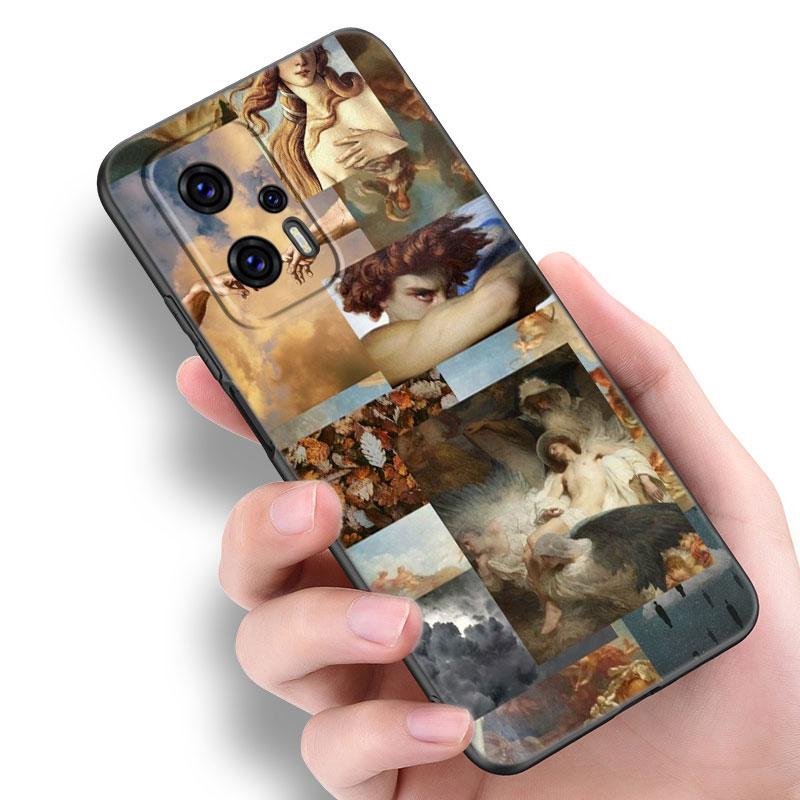 Art Painting Of God Phone Case For Xiaomi POCO F2 F3 M2 M3 M4 X3 X4 Pro NFC F4 GT 5G F1 X2 C3 C31 C40 M5S Soft TPU Black Cover