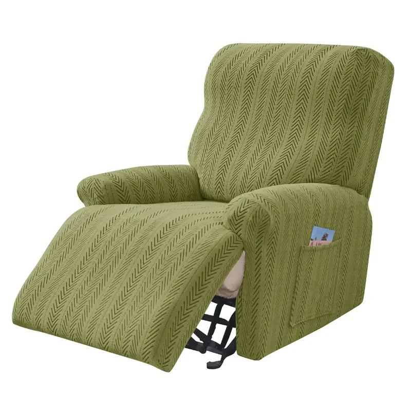 1 Seat Herringbone Style Recliner Chair Cover Dust-proof Elastic Armchair Slipcover Single Sofa Slipcover for Living Room Decor 5500₽