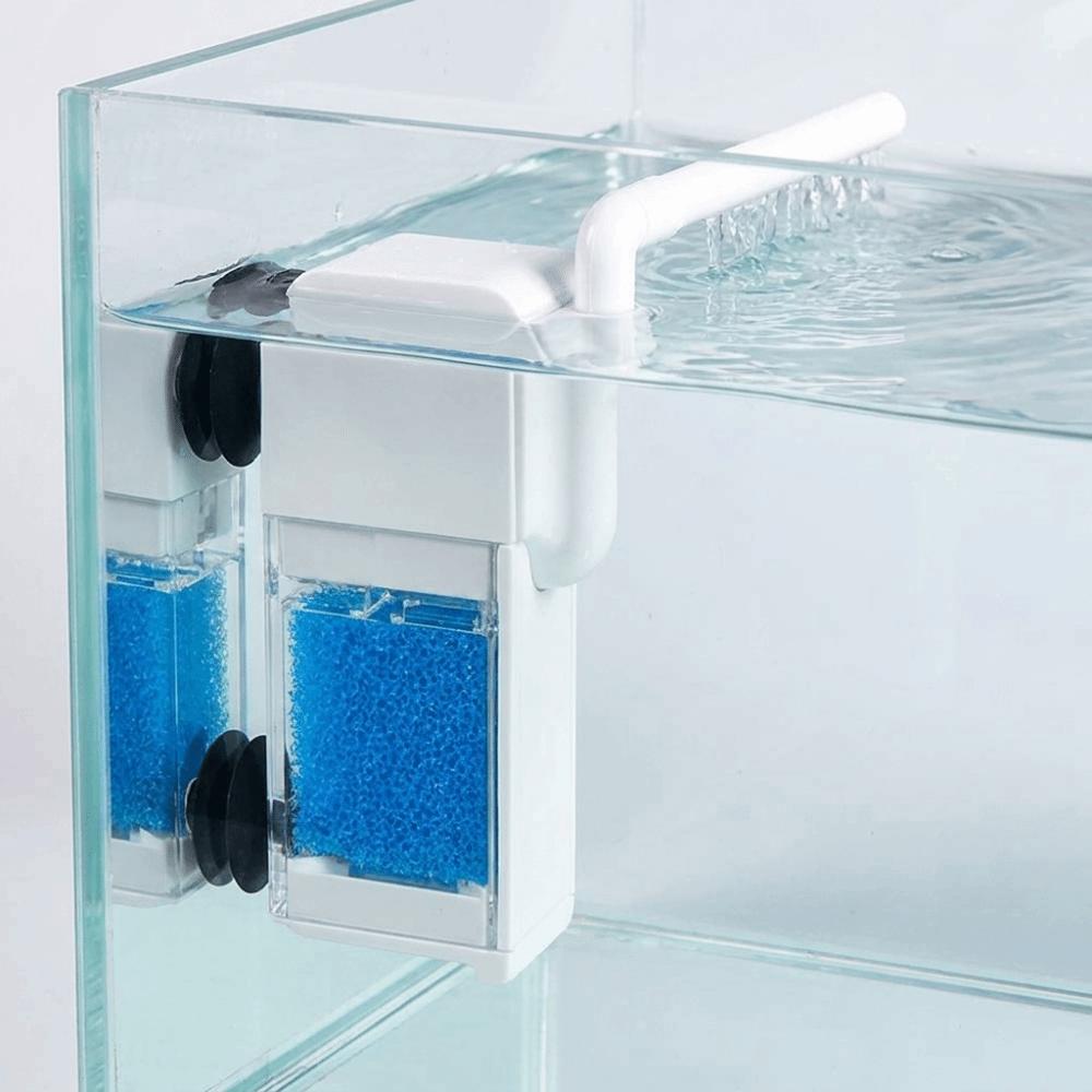 Wall-Mounted Fish Tank Filter Silent Oxygen Pump Rainy Sponge Filter Small Aquarium