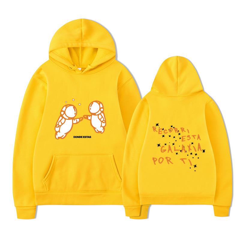 Fashion Printed Double Astronaut Hoodies Men Casual Long Sleeve Sweatshirts Women Casual Harajuku Streetwear Sudaderas
