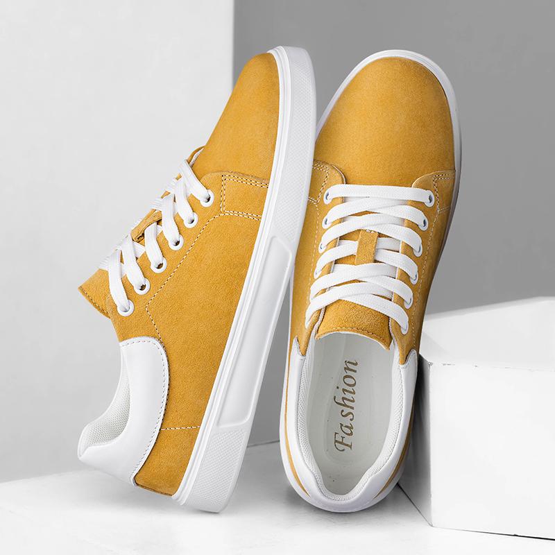 Mode Echtes Leder Herrenschuhe Luxus Herren Sneaker Frühling Herbst Vulkanisierte Schuhe Outdoor Sportschuhe Mode Skateboard Schuhe