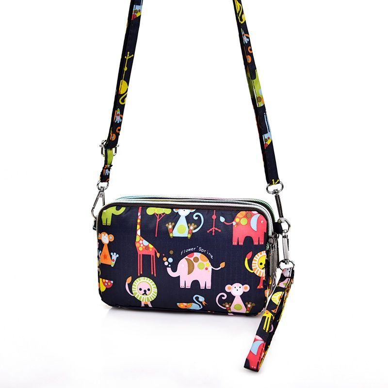 Zipper Long Wallet Mobile Phone Bag Shoulder Bag Crossbody Bag Wrist Bag Plus Large Coin Purse