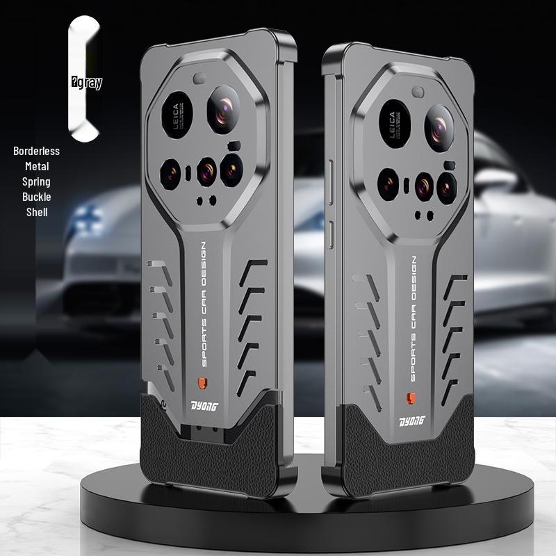 

Безрамочный металлический чехол для телефона Porsche 15 Ultra с дизайном суперкара и акцентами Xiaomi 15 Ultra