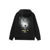 Li Ning Skateboard Sweatshirts Unisex Black Hooded Moderate Regular AWDR451-1
