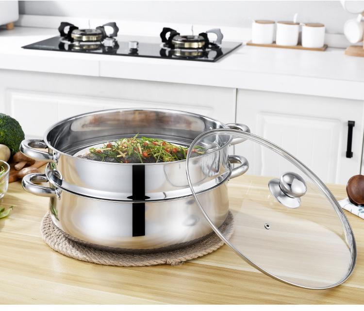 Multifunctional Stainless Steel Steamer Pot: Double To Five-Layer Design for Fish, Soup, and More