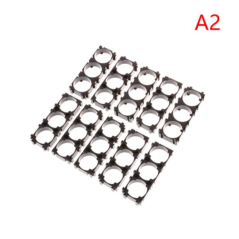 10Pcs 18650 Battery Holder Safety Anti Vibration Holder Bracket Li-ion Cell Holder Cylindrical Plastic Case