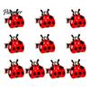 Small Ladybug Bee Hair Accessories 10Pcs Mini Insect Clips for Girls, Cartoon Ladybug/Dragonfly Clips, Toddler Styling Tools Non-Slip Barrettes