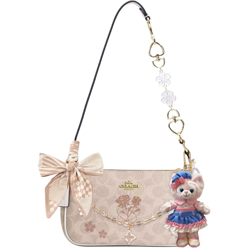 

COACH shoulder bag [Customized bag] Nolita 19 Princess style literary classic fashion versatile Sweetheart Story basic package (bag + dust bag) коричневий