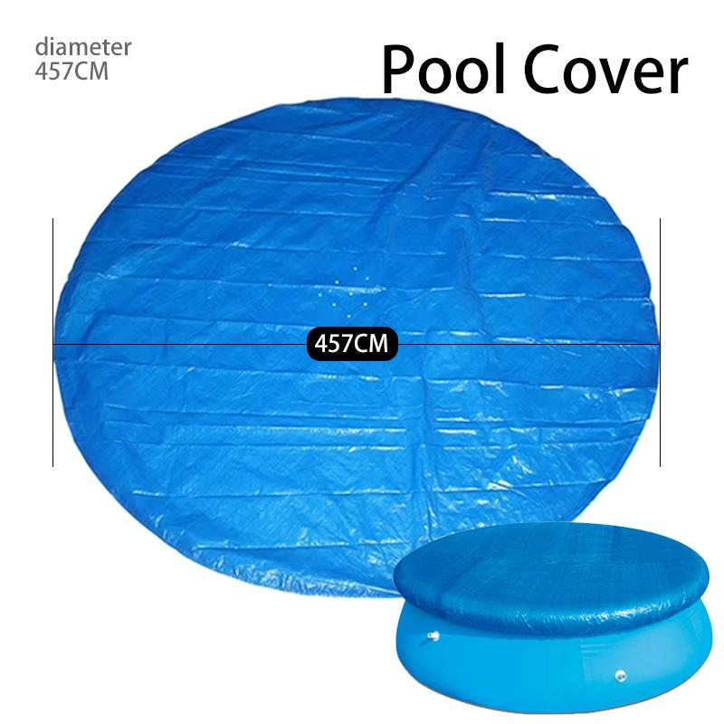 Swimming Pool Cover  Pool Ground Cloth Waterproof PE Foldable Inflatable for Above Ground Pool Family Pools Outdoor Paddling