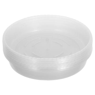 6Pcs Clear Plastic Plant Saucers Indoor Plant Water Catcher Tray Pot Drainage Base Round Tray for Flower Pots Plastic Saucer