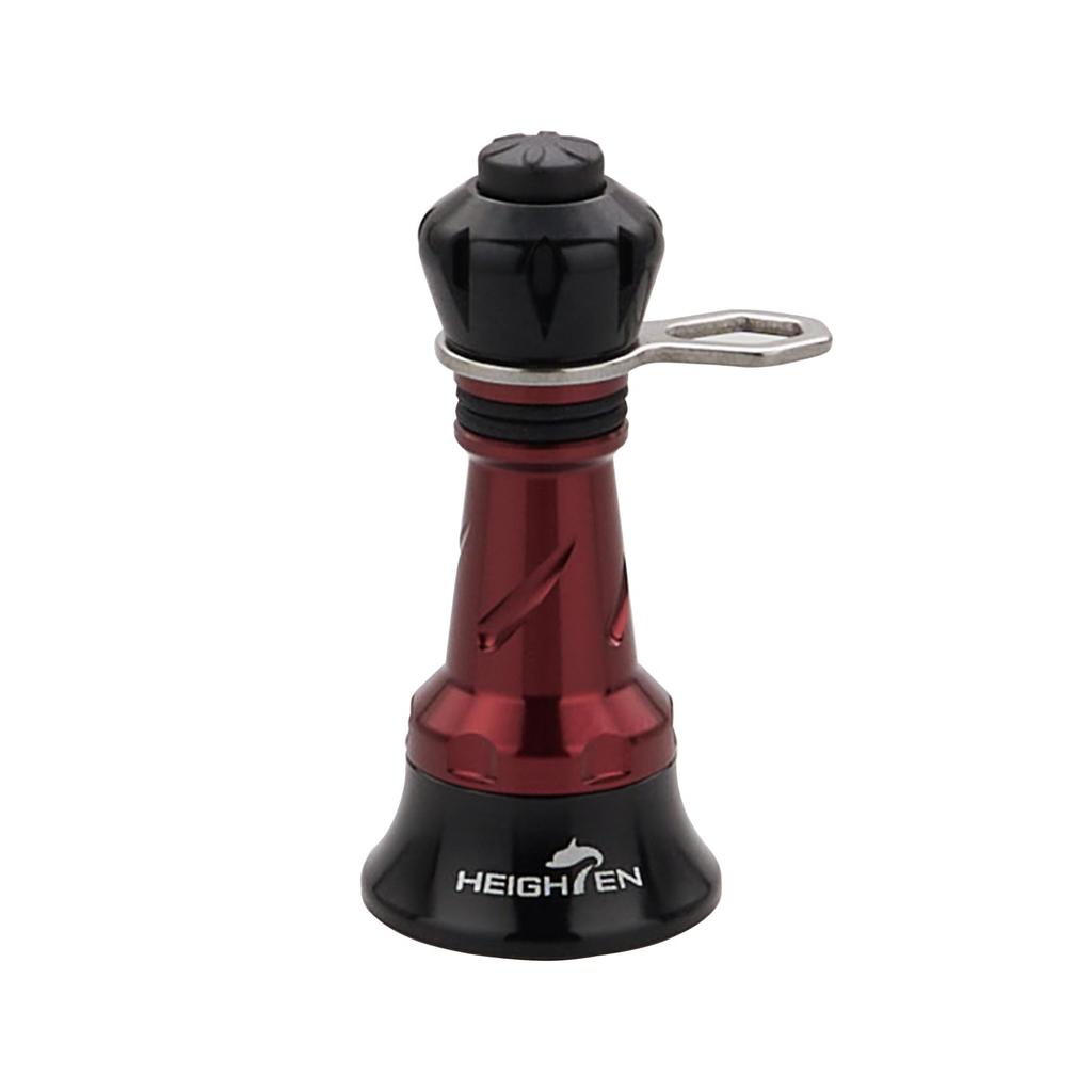 HEIGHTEN Reel Stand be Shimano Daiwa Spinning Reel Universal Luminous Hook Keeper Line Stopper Red 38/48mm "Cannot folded" (SHIMANO) (DAIWA) (Wine &