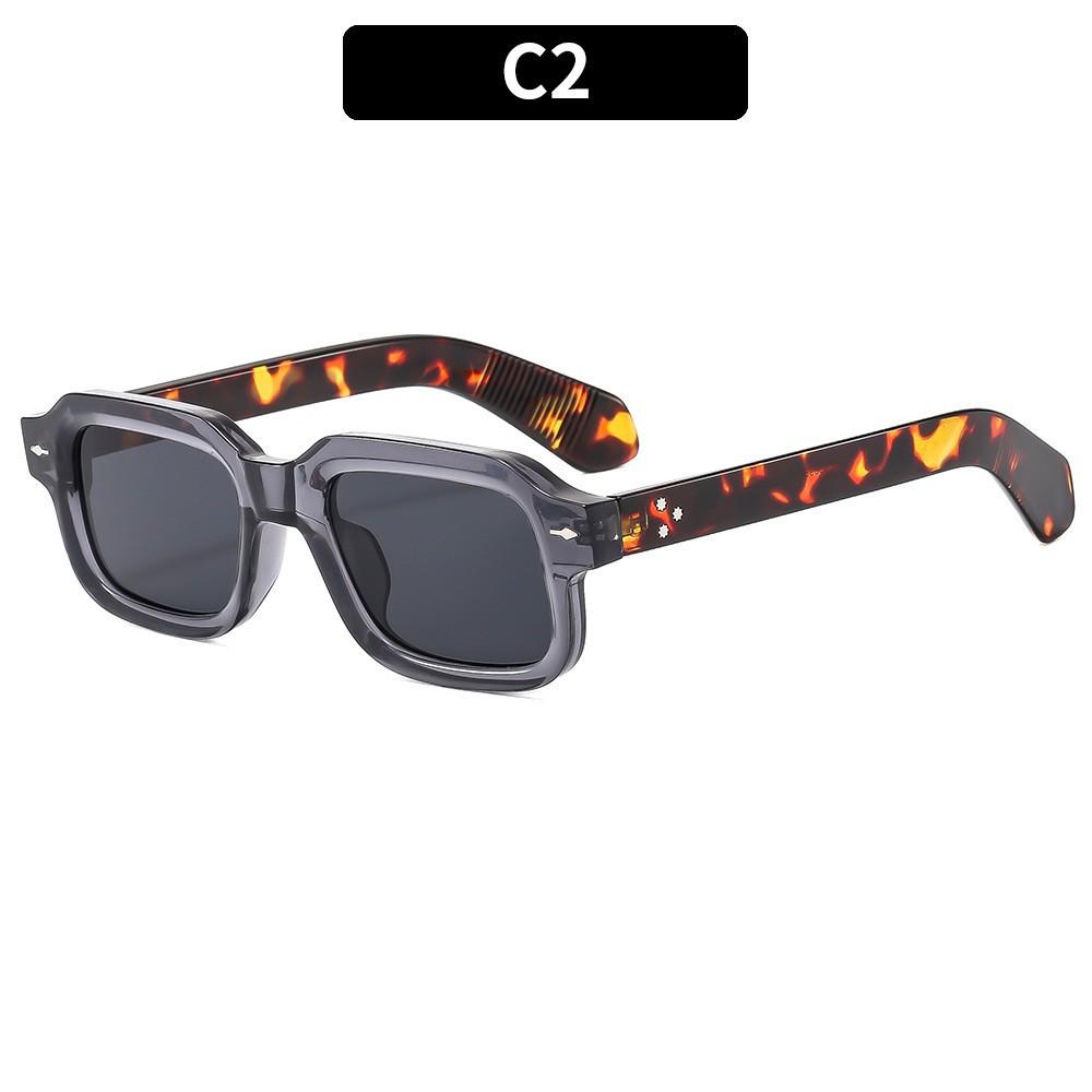 Trendy Retro Square Arrow Sunglasses - Unisex Grey