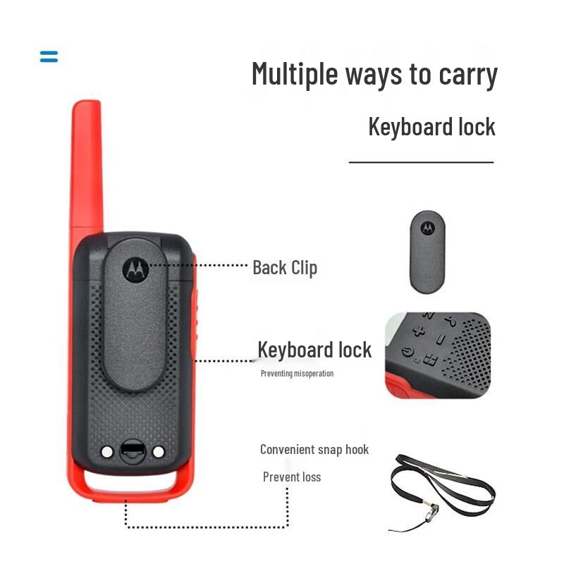 Motorola T62 License-Free Two-Way Radio (CN version)