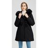 Winter New Style Waist Slimming Plus Velvet Thickened Pie Jacket with Sleeves Removable Cotton Coat for Women