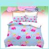 Set Cartone Animato Peppa Pig Con Stampa Reattiva Per Decorazione Camera da Letto Bambini e Regalo