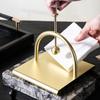 Creative Square Tissue Holder Retro Aluminum Napkin Stand Practical Tabletop Tissue Rack  Kitchen