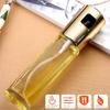 Transparent Borosilicate Glass Oil & Vinegar Spray Bottle - Push-Type for Kitchen Seasoning