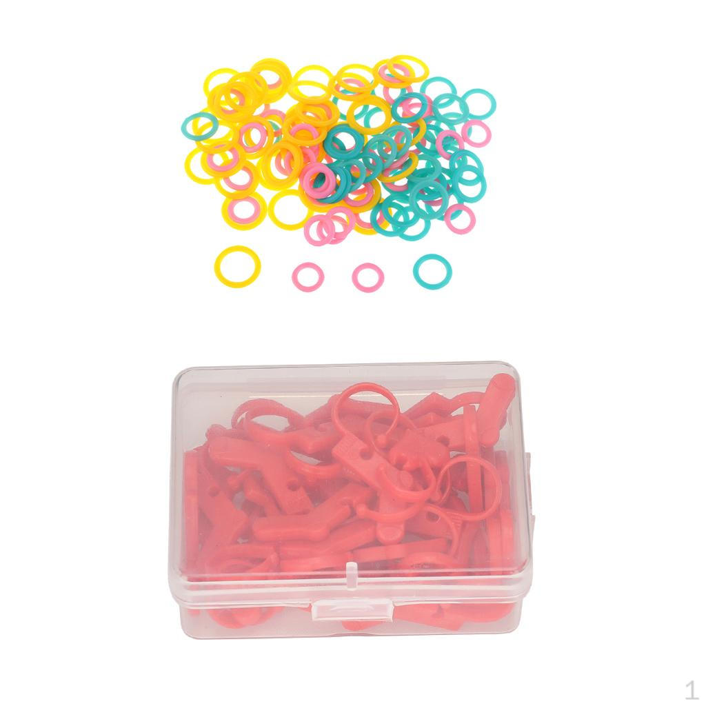180pcs Mixed Knitting Stitch Counter Crochet Locking Markers