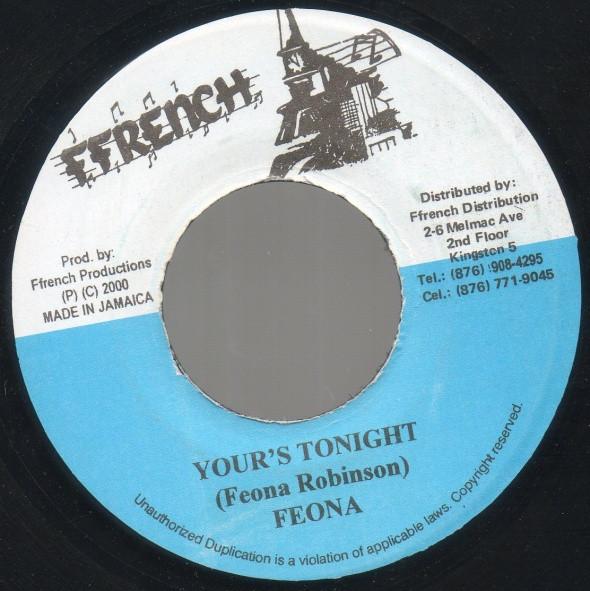 

7inch Record FIONA - Your s Tonight NONE Ffrench 2000 Jamaica Reggae, Ska & Dub Used
