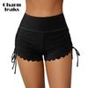 Short de bain pour femme, taille haute, short de bain, bas de planche